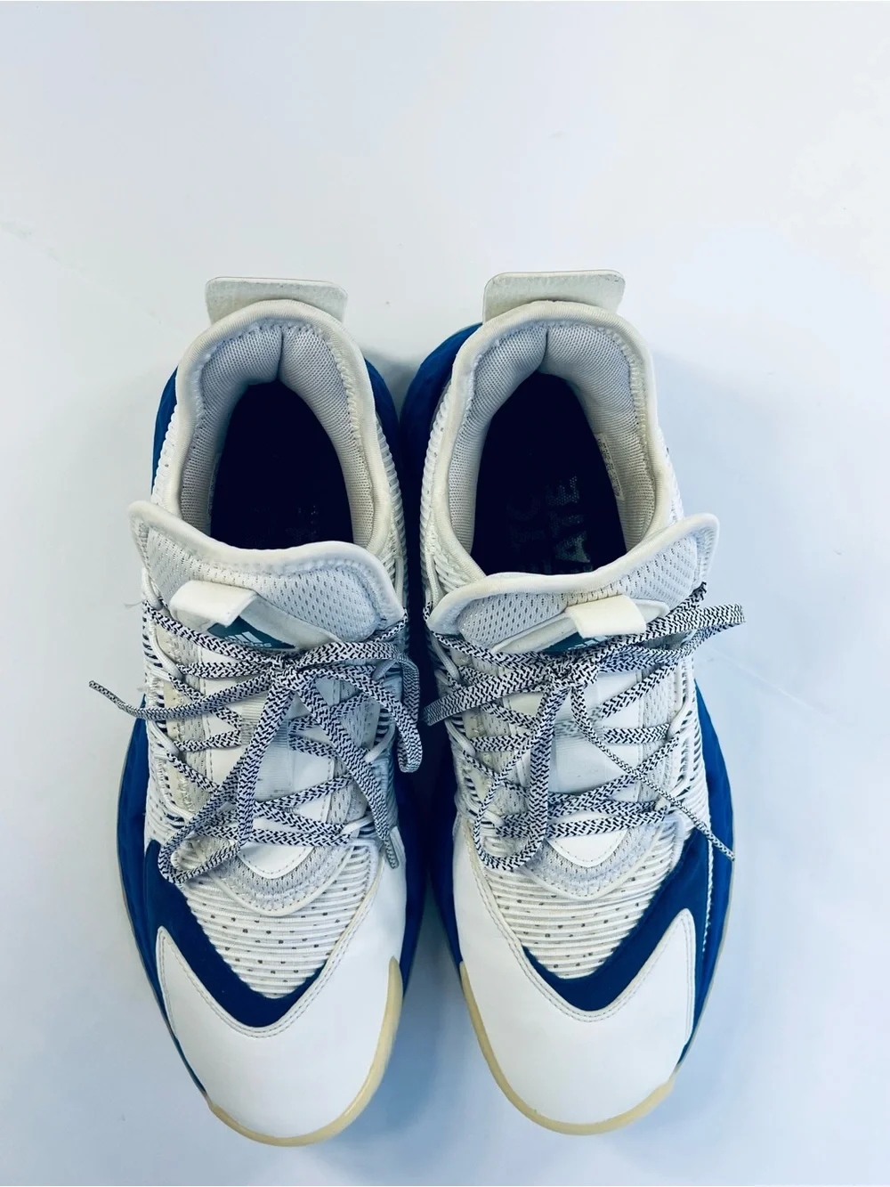 Adidas Boost Light Strike Athletic Shoes #FE9505 White Blue Men’s :10 Sneakers